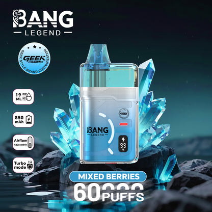Bang Legend Geek 60000 60K Puffs Airflow Adjustable & Turbo Mode Disposable Vape