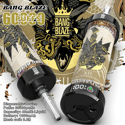 Bang Blaze 60k 60000 Puffs Latest Original LCD Display Disposable Vape Pen
