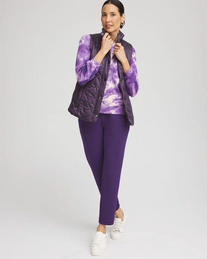Zenergy® Scuba Tie Dye Long-sleeve Top