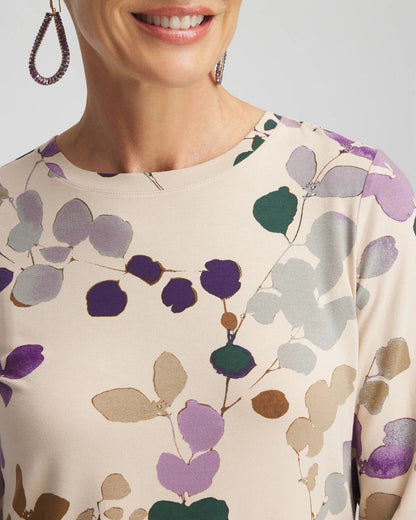 Touch of CoolTM Sprig Dot Long Sleeve Layering Tee