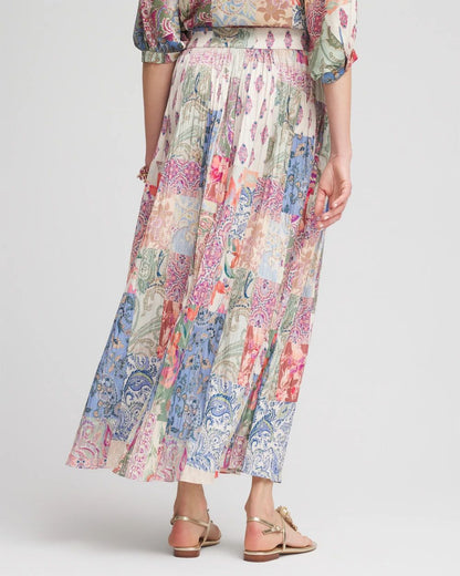 Floral Paisley Maxi Skirt