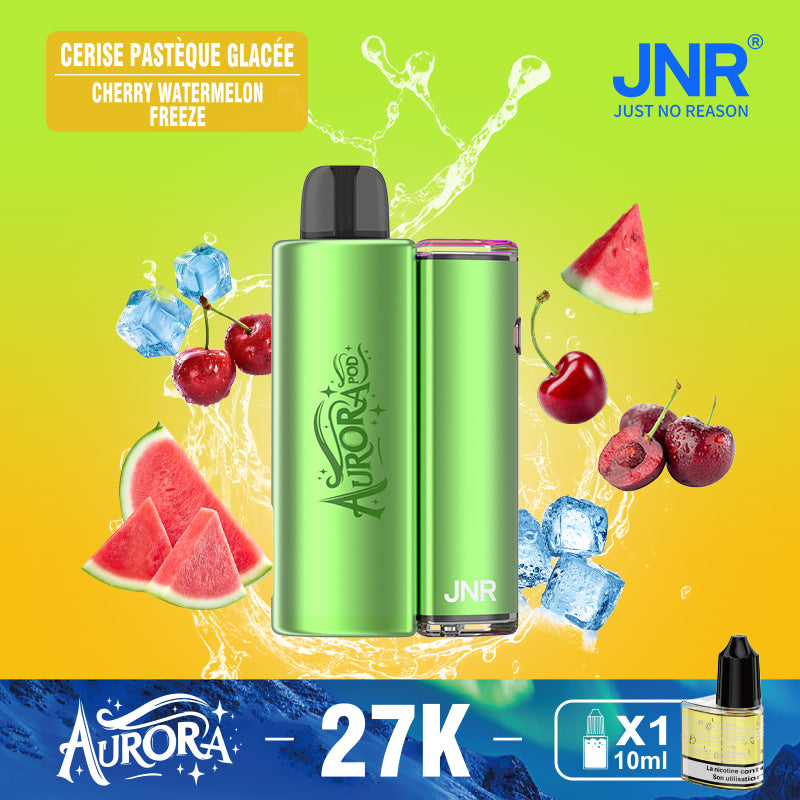 JNR Aurora 27K 27000 Puffs 2+10ml Replaceable Pod Kit Refillable Original Disposable Vape