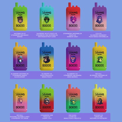 Bang Leader 80000 80K Puffs 3 in 1 Flavors Newest Original Rechargeable Disposable Vape