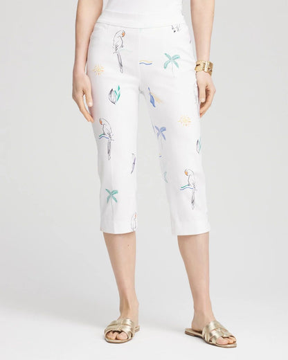 BrigitteTM Island Pull-On Capri Pants
