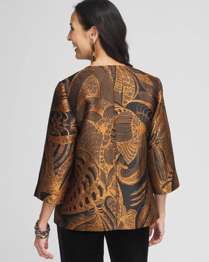 TravelersTM Collection Floral Jacquard Jacket