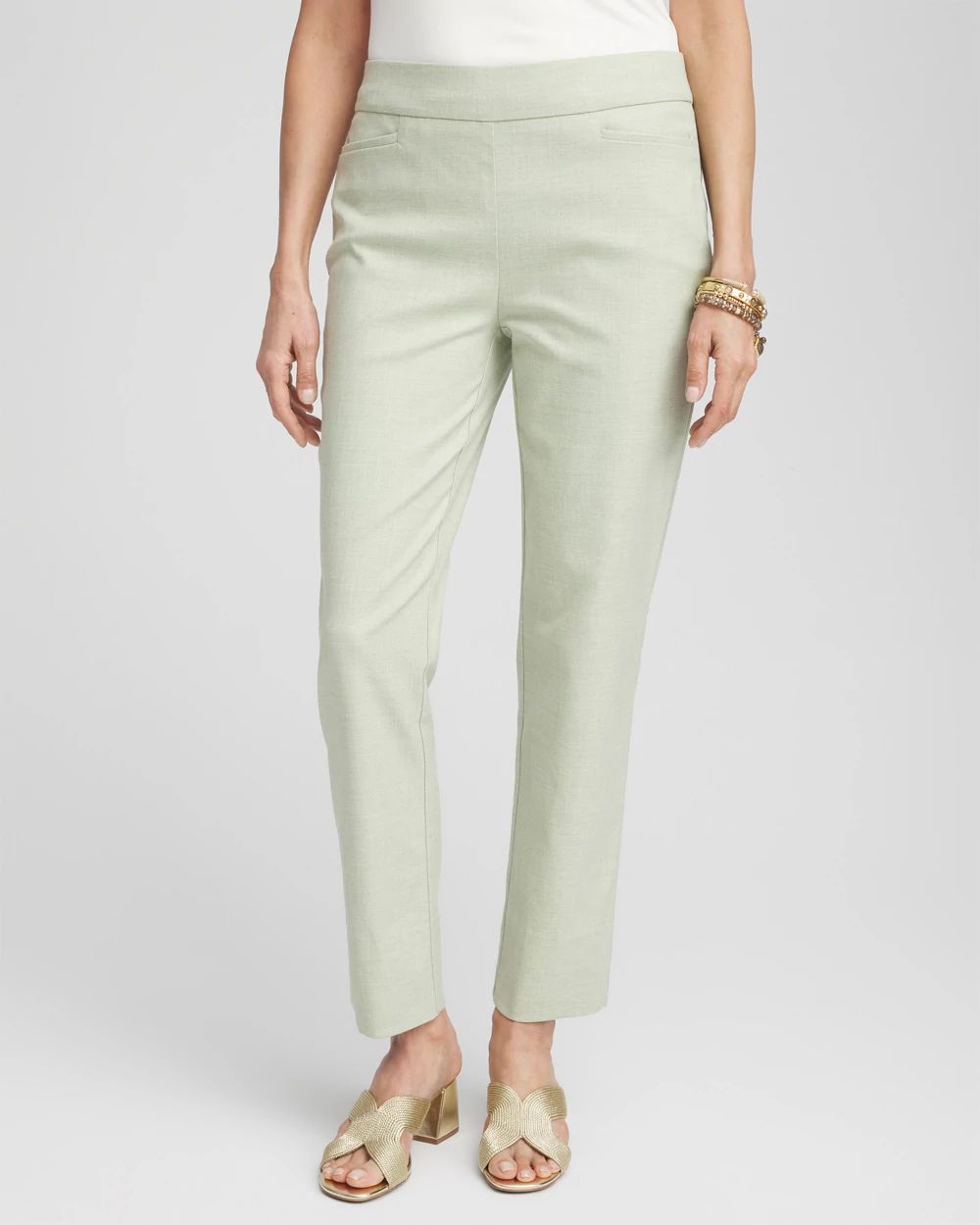 BrigitteTM Crosshatch Ankle Pants