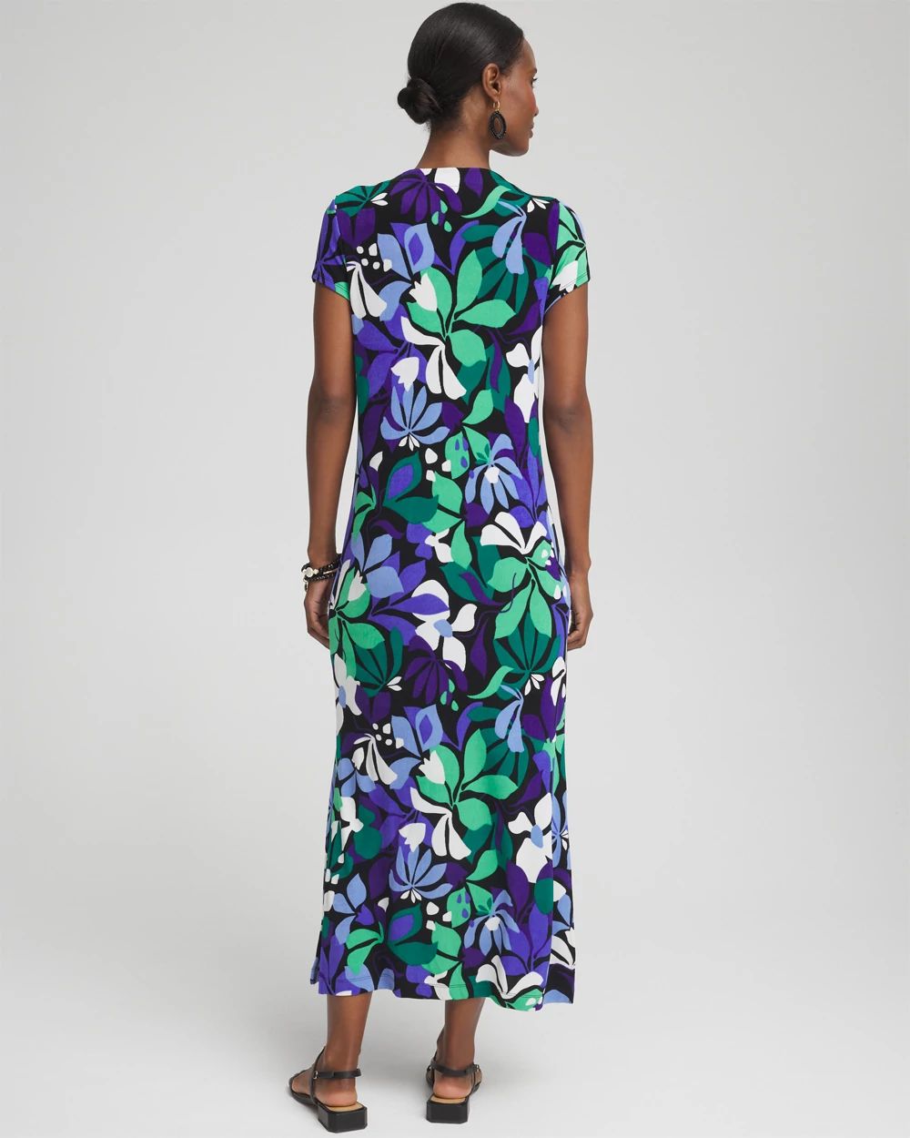 TravelersTM Floral V-neck Maxi Dress