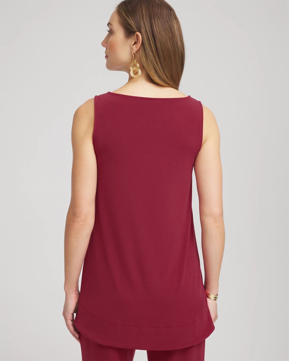 TravelersTM Knit High-Low Hem Top