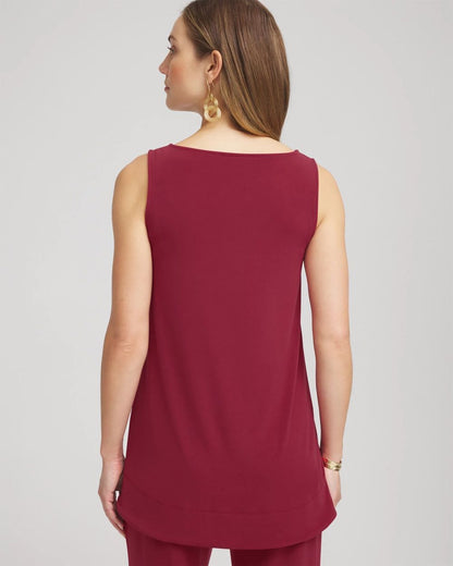 TravelersTM Knit High-Low Hem Top