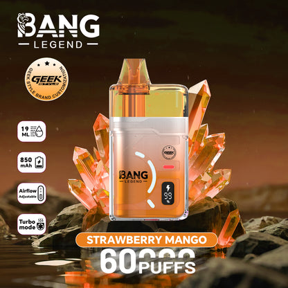 Bang Legend Geek 60000 60K Puffs Airflow Adjustable & Turbo Mode Disposable Vape