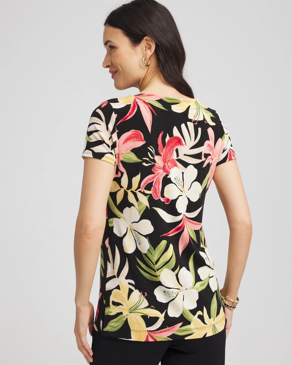 TravelersTM Tropical-Lily Tunic