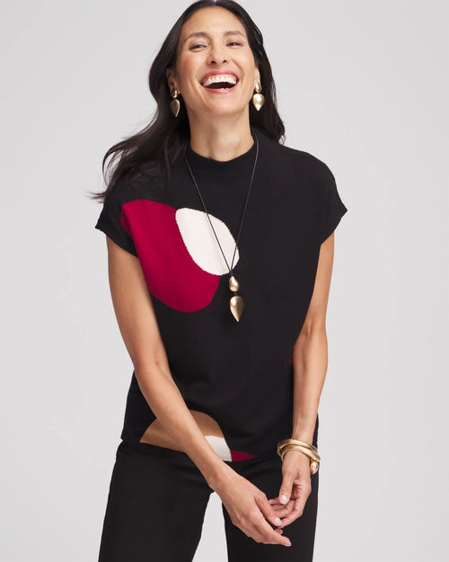 Mock Neck Pullover Sweater