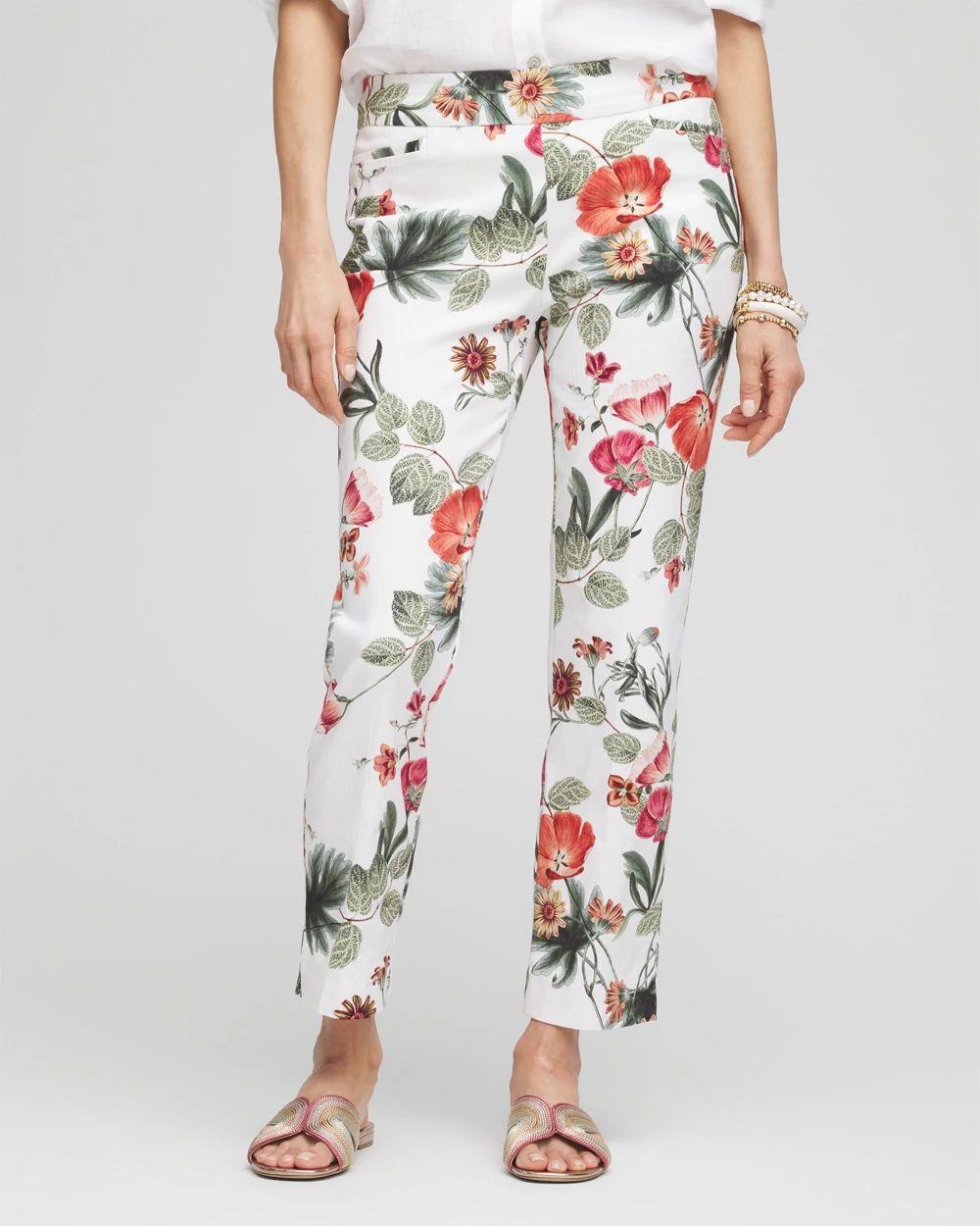 BrigitteTM Slub Cropped Pants