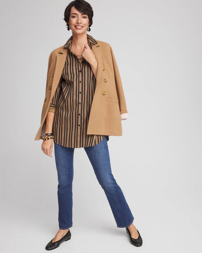 No IronTM Stripe Tunic