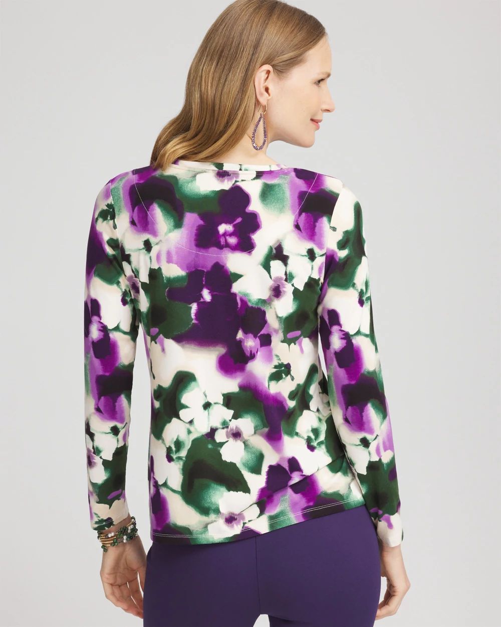 Touch of CoolTM Bloom Long Sleeve Layering Tee