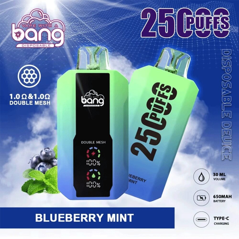 Bang 25000 25k Puffs 0% 2% 3% 5% Nicotine New LED Display Vape Electronic Cigarette Pod