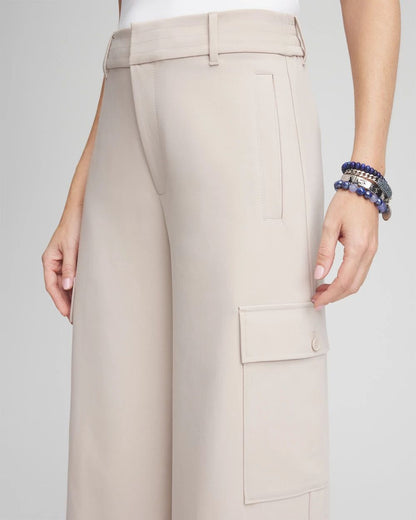 Petite Cargo Wide Leg Pants