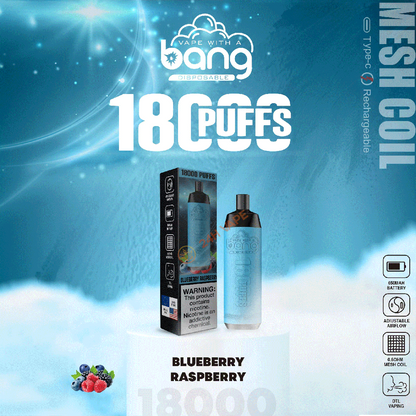 Bang Crown Bar 18000 Puffs 0% 2% 3% 5% Nicotine Leather Disposable Vape Pen