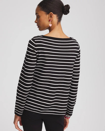 Valentine's Day Striped Pullover