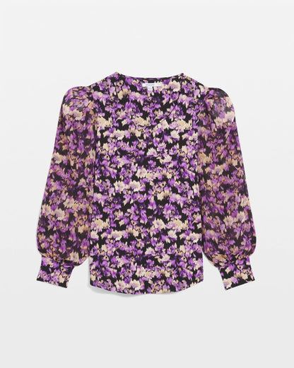 Floral Organza Sleeve Top