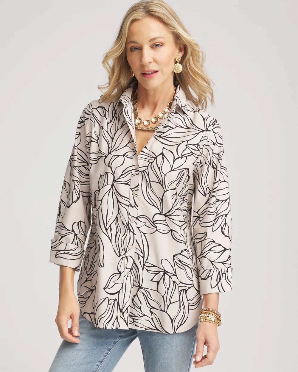No IronTM Sateen Oasis Shirt