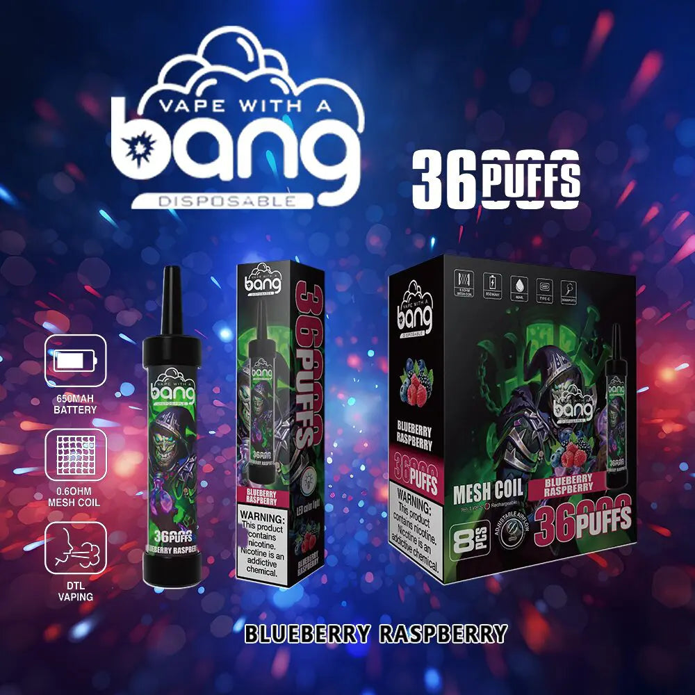 Bang 36000 36K Puffs 0% 2% 3% 5% Nicotine Latest Original Disposable Vape Pen