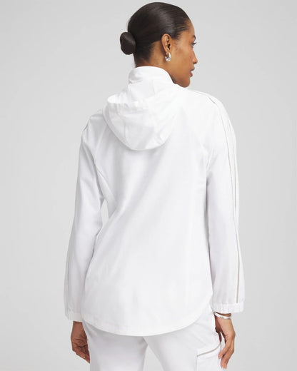 Zenergy® UPF Neema Zip-Front Caviar Trim Jacket
