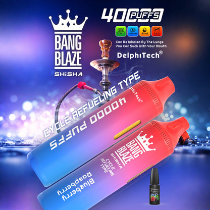 Bang Blaze 40k 40000 Puffs 2% 5% Nicotine Riginal Refillable Oil Vape