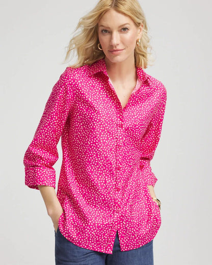 No IronTM Cheetah Stretch Shirt