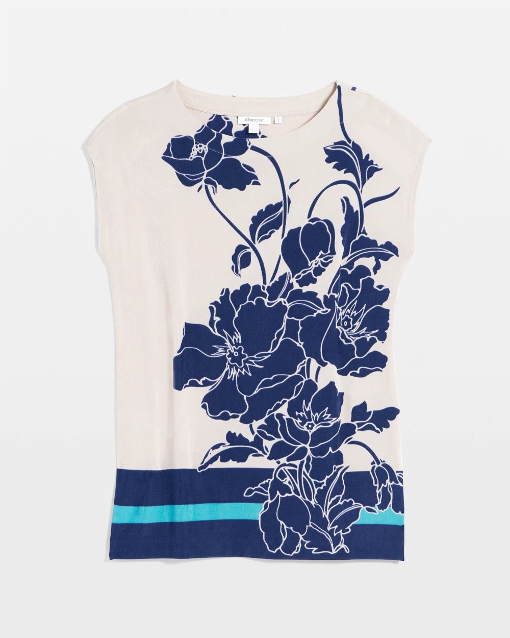 TravelersTM Wildflower Cap-Sleeved Tunic