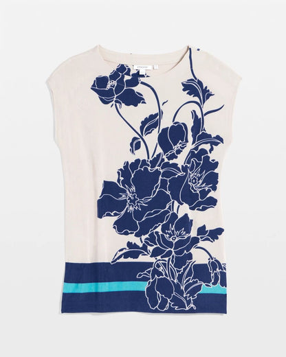 TravelersTM Wildflower Cap-Sleeved Tunic