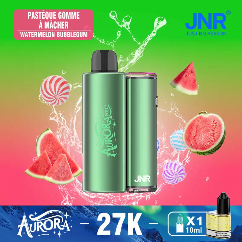 JNR Aurora 27K 27000 Puffs 2+10ml Replaceable Pod Kit Refillable Original Disposable Vape