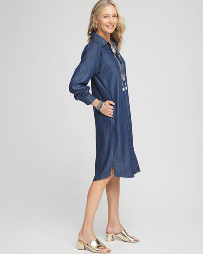 Dolman Sleeve Shirt Dress