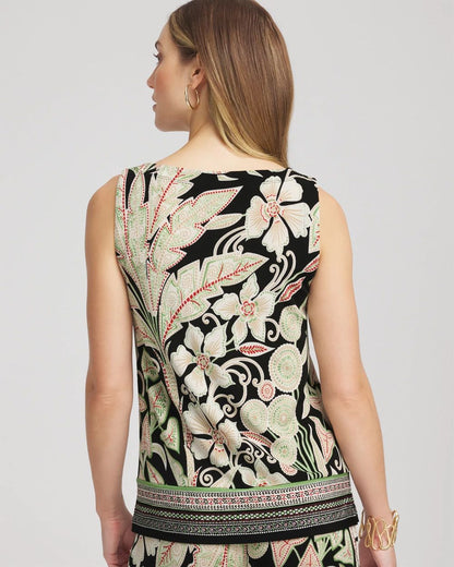 TravelersTM Island-Motif Side-Slit Tank