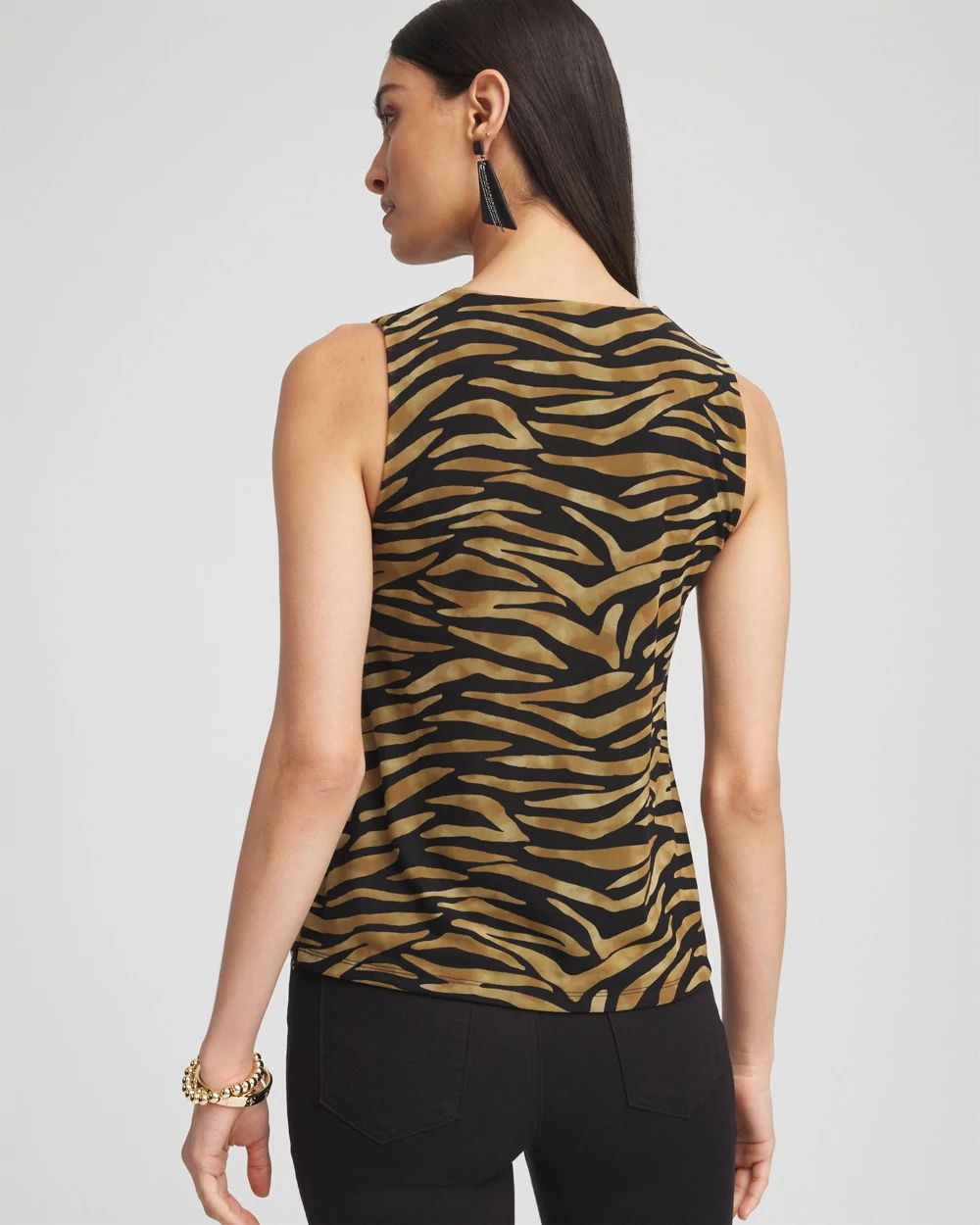Tiger Print Mesh Tank