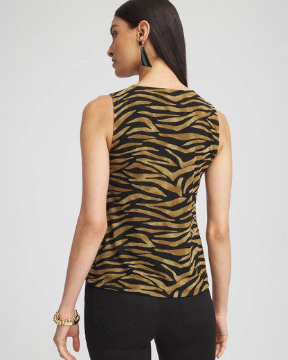 Tiger Print Mesh Tank