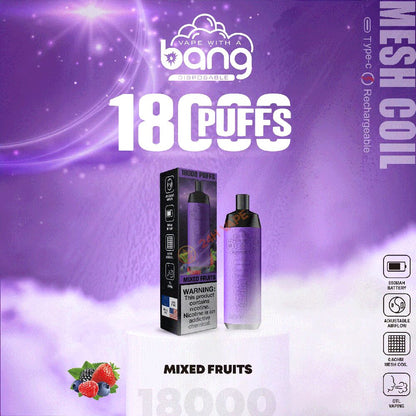 Bang Crown Bar 18000 Puffs 0% 2% 3% 5% Nicotine Leather Disposable Vape Pen